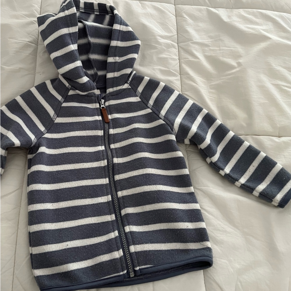 H&M Toddler Boy Zip Hoodie Sweater 18M